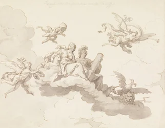 Design for a Painted Ceiling - Triumph of Meekness and Strength